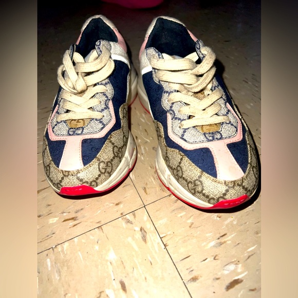 Gucci ReWeb GG Low-Top Leather Sneakers - Bergdorf Goodman Gucci sneakers